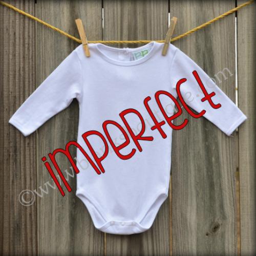 IMPERFECT Blank Unisex Long Sleeve Infant Bodysuit